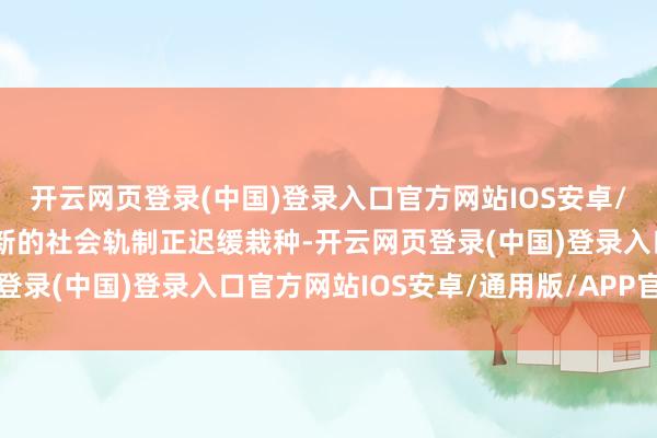 开云网页登录(中国)登录入口官方网站IOS安卓/通用版/APP官方网站新的社会轨制正迟缓栽种-开云网页登录(中国)登录入口官方网站IOS安卓/通用版/APP官方网站